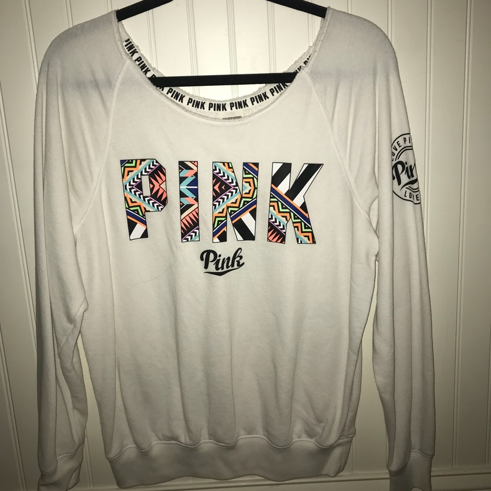 PINK white sweater